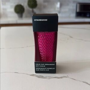 Starbucks Fuchsia Cold Cup Key Chain